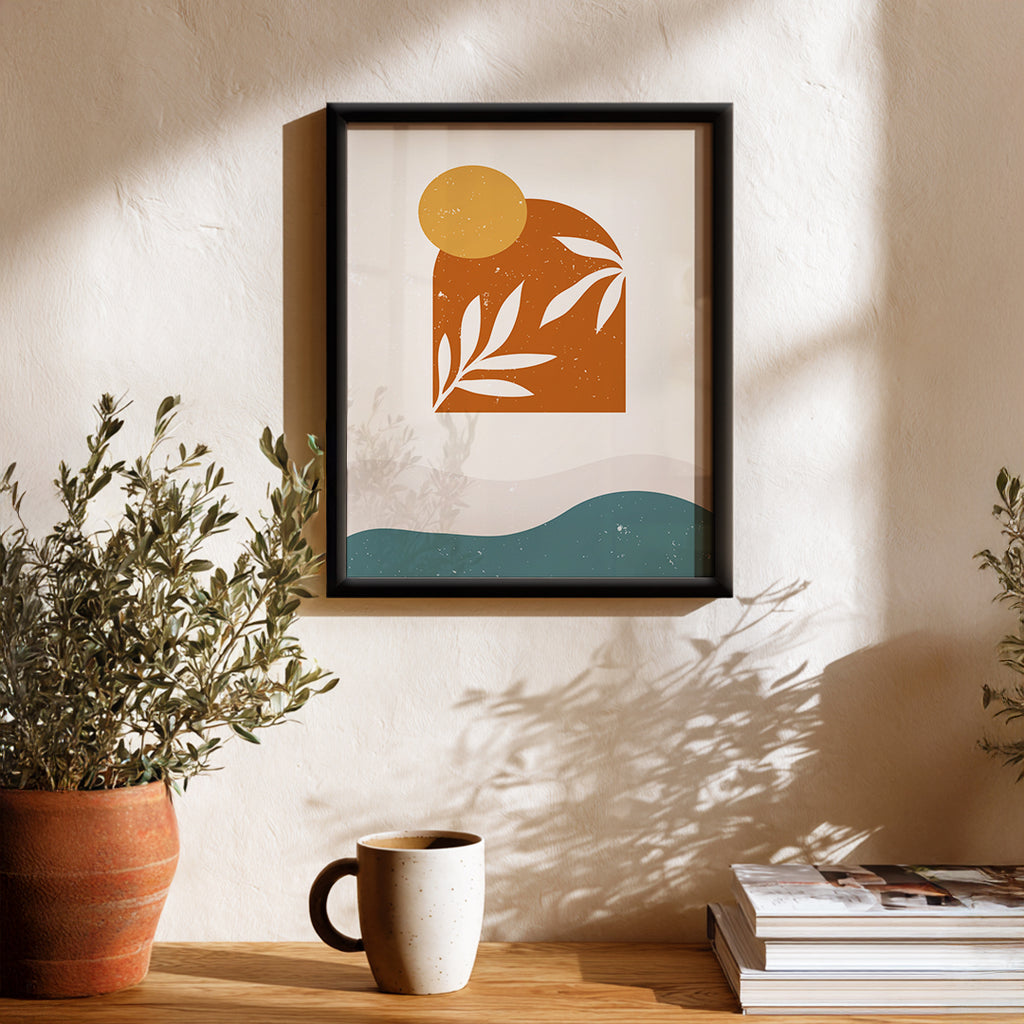 Warm Landscape Abstract Wall Art (AB31)