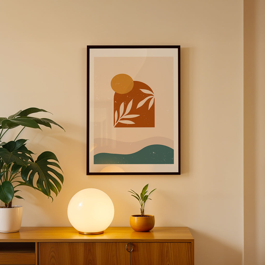 Warm Landscape Abstract Wall Art (AB31)