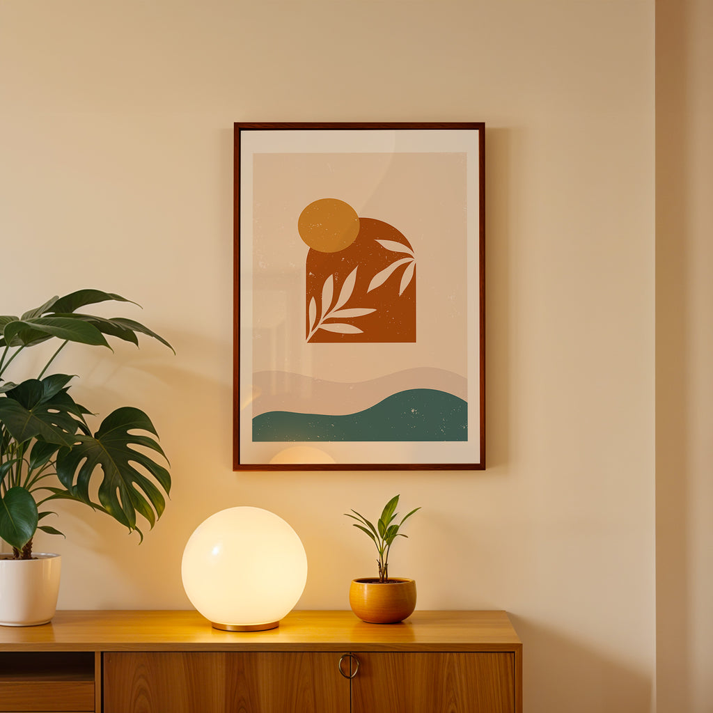 Warm Landscape Abstract Wall Art (AB31)