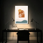 Warm Landscape Abstract Wall Art (AB31)