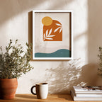 Warm Landscape Abstract Wall Art (AB31)