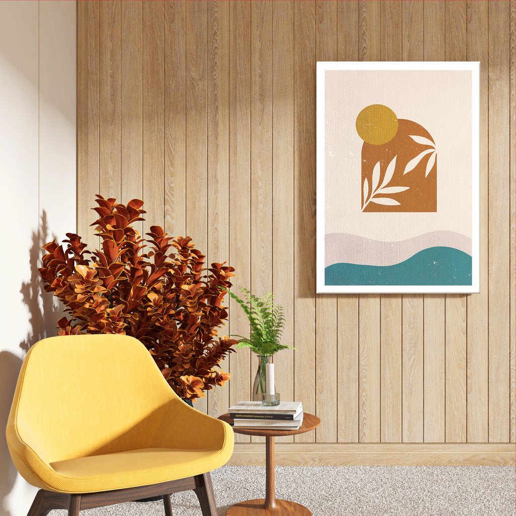 Warm Landscape Abstract Wall Art (AB31)