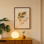 Modern Leaf Steps – Abstract Wall Art Frame (AB33)