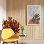 Elegant Leaf Contrast Abstract Art Wall (AB34)