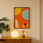 Dynamic Warm Tones Abstract Wall Decor (AB35)