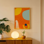 Dynamic Warm Tones Abstract Wall Decor (AB35)