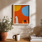 Dynamic Warm Tones Abstract Wall Decor (AB35)