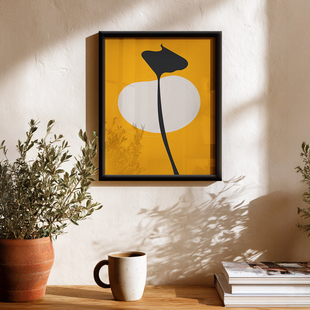Sun & Stem Abstract Wall Art (AB36)