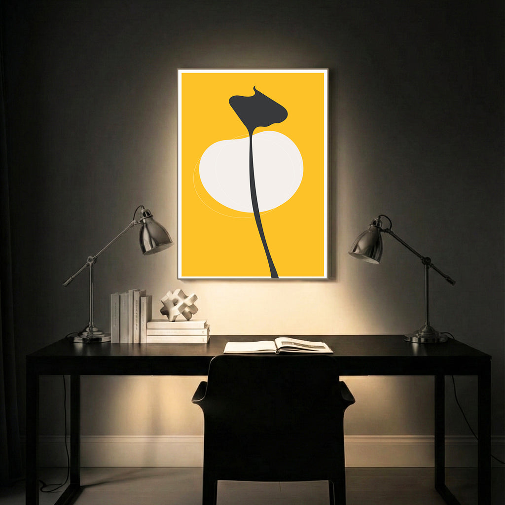Sun & Stem Abstract Wall Art (AB36)
