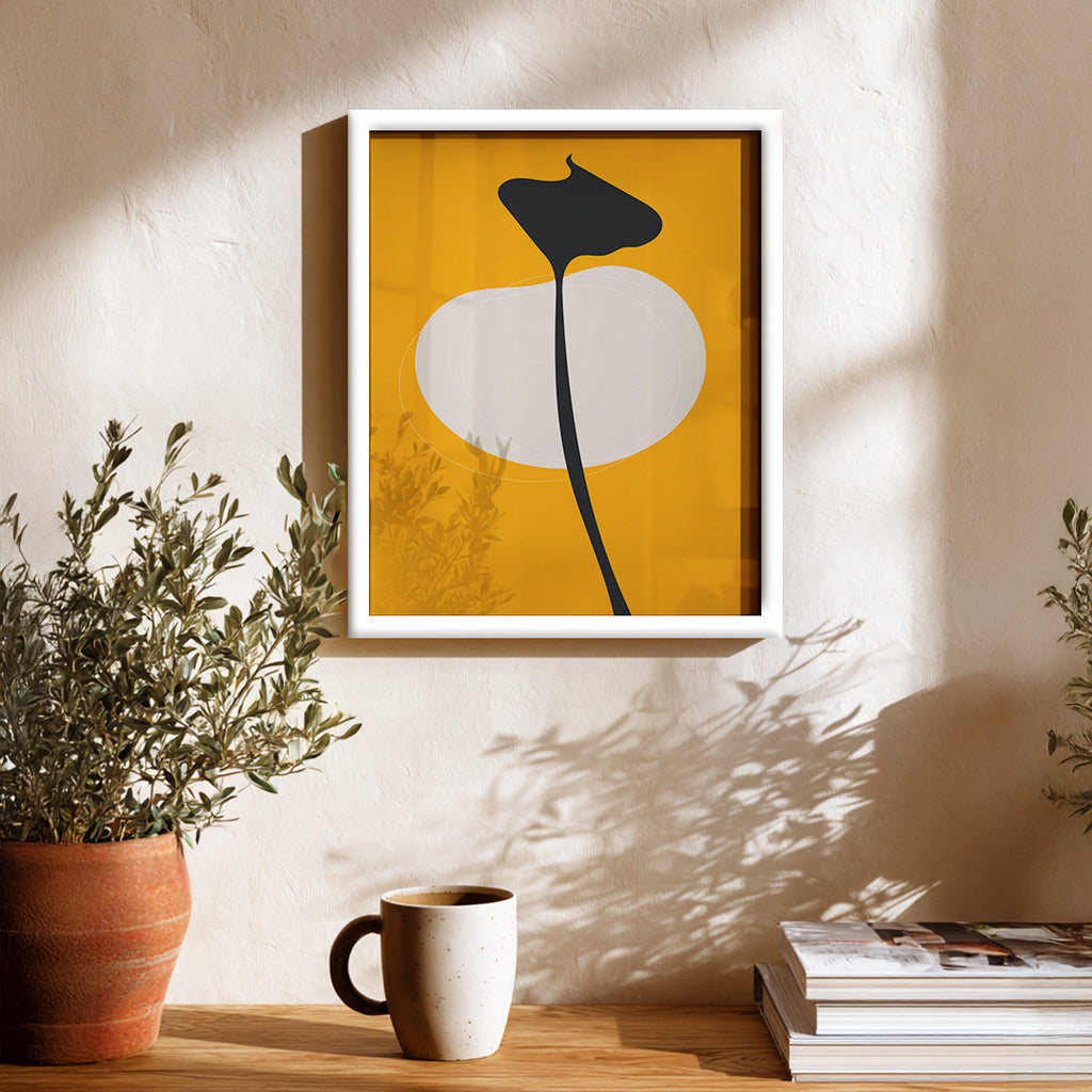 Sun & Stem Abstract Wall Art (AB36)
