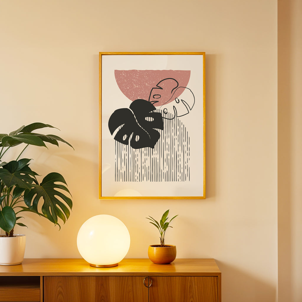 Expressive Botanica – Contemporary Wall Frame (AB37)