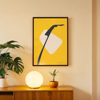 Clean Lines Yellow Abstract Wall Decor (AB38)