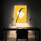 Clean Lines Yellow Abstract Wall Decor (AB38)