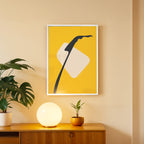 Clean Lines Yellow Abstract Wall Decor (AB38)