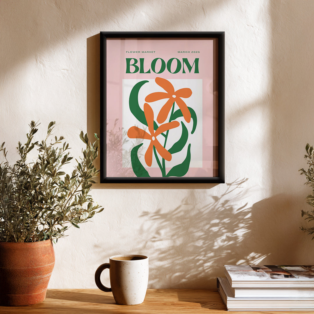 Fresh Petals Abstract Art Wall (AB4)