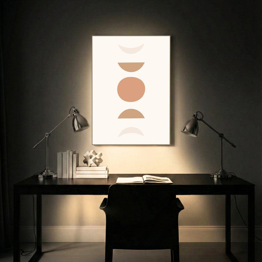 Neutral Totems Abstract Wall Art (AB40)