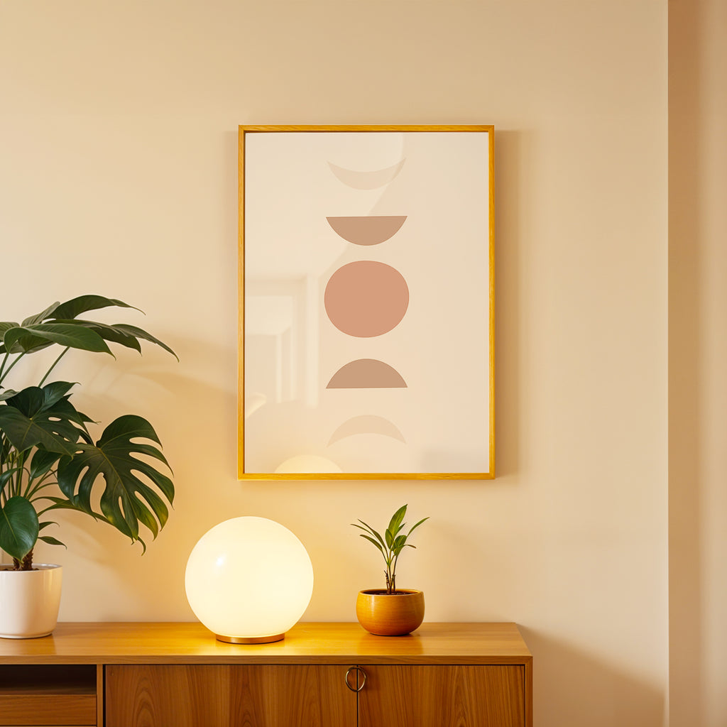 Neutral Totems Abstract Wall Art (AB40)