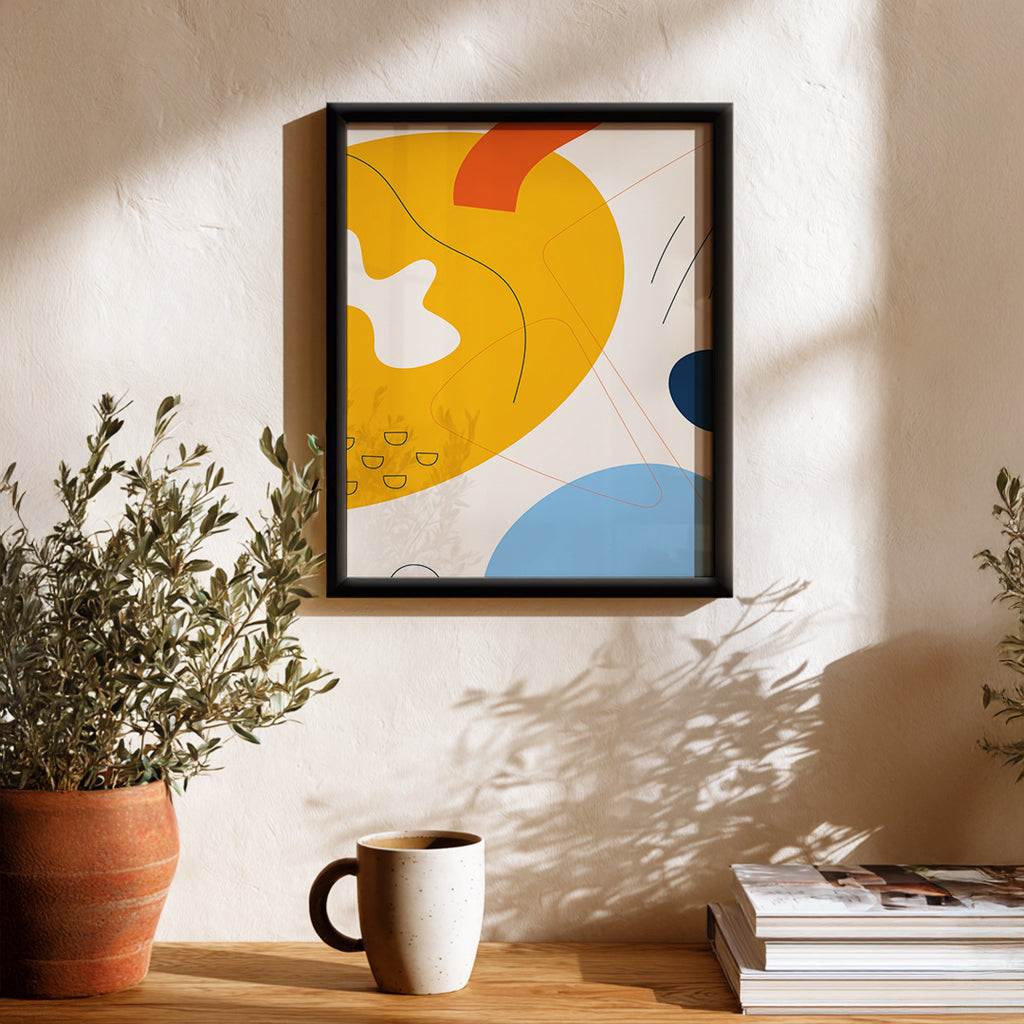 Bright Orbit Abstract Art Wall (AB41)