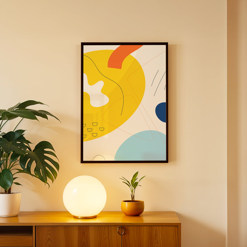 Bright Orbit Abstract Art Wall (AB41)