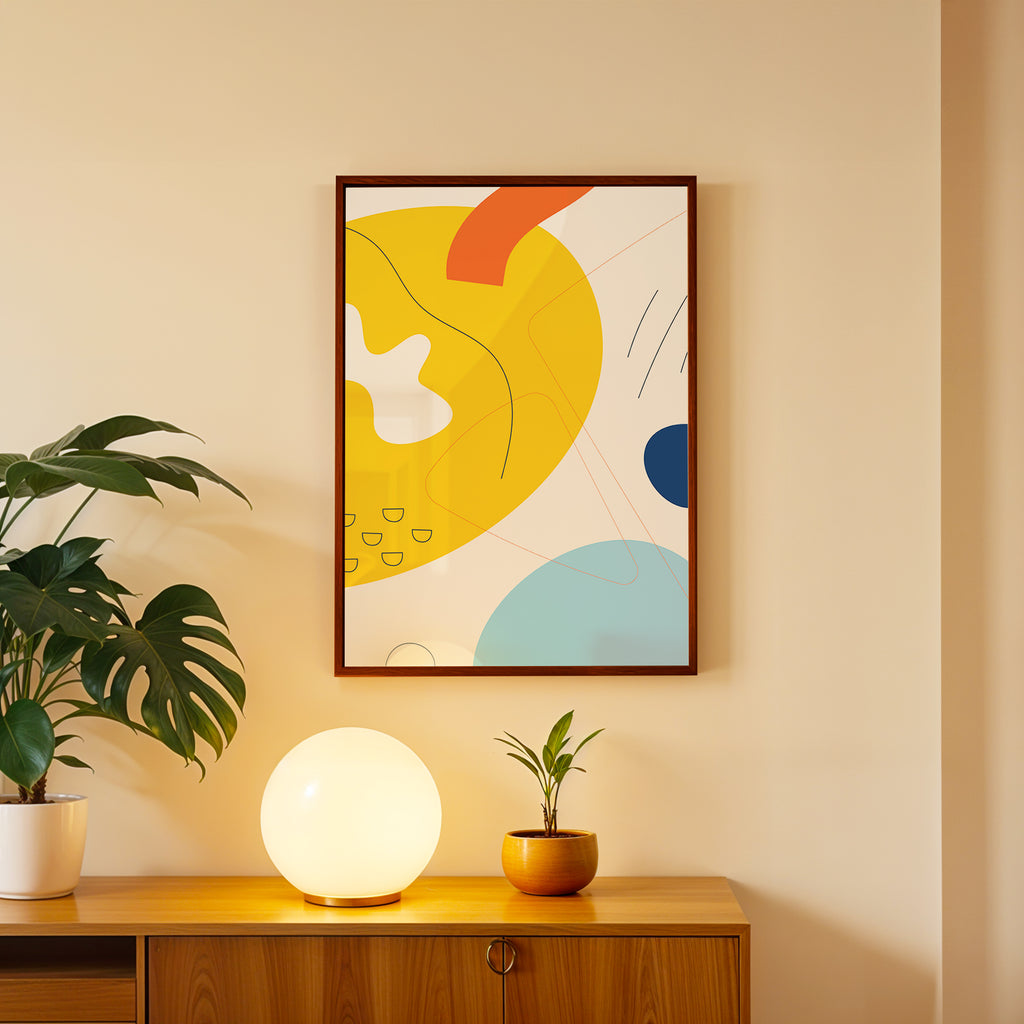 Bright Orbit Abstract Art Wall (AB41)