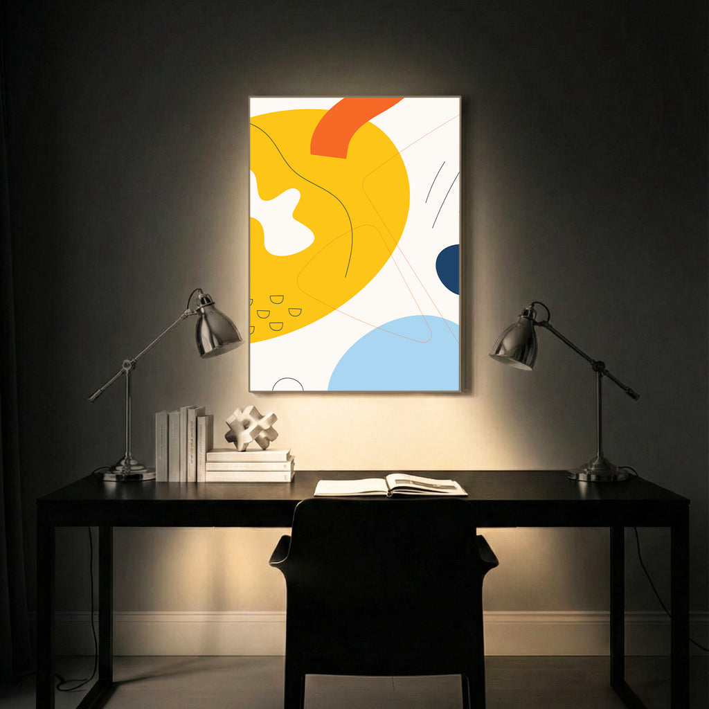 Bright Orbit Abstract Art Wall (AB41)