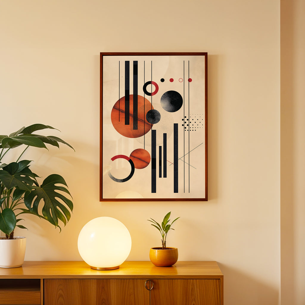 Geometric Motion Abstract Wall Art (AB42)