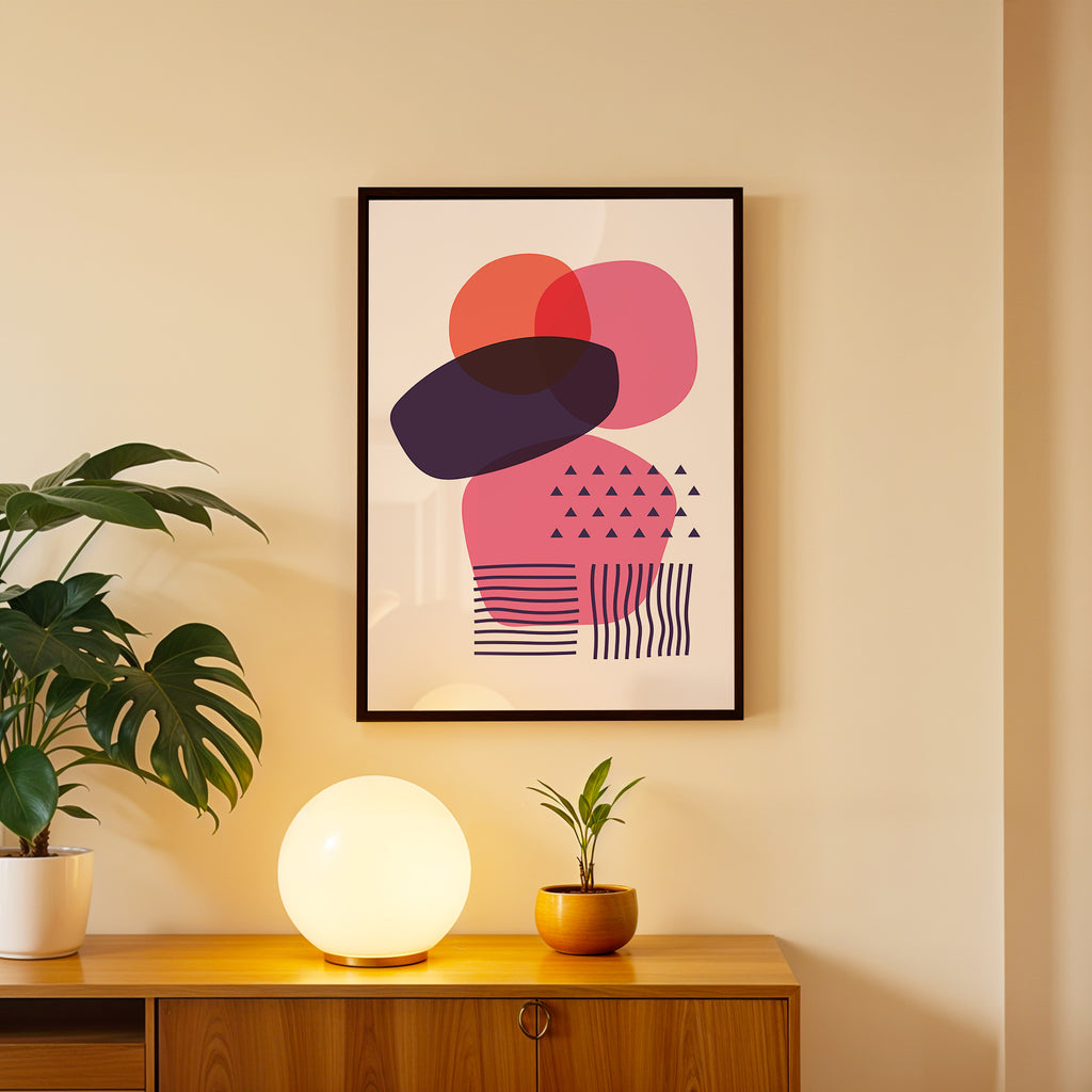 Rose Balance – Abstract Wall Art Frame (AB44)