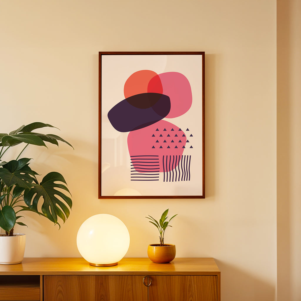 Rose Balance – Abstract Wall Art Frame (AB44)