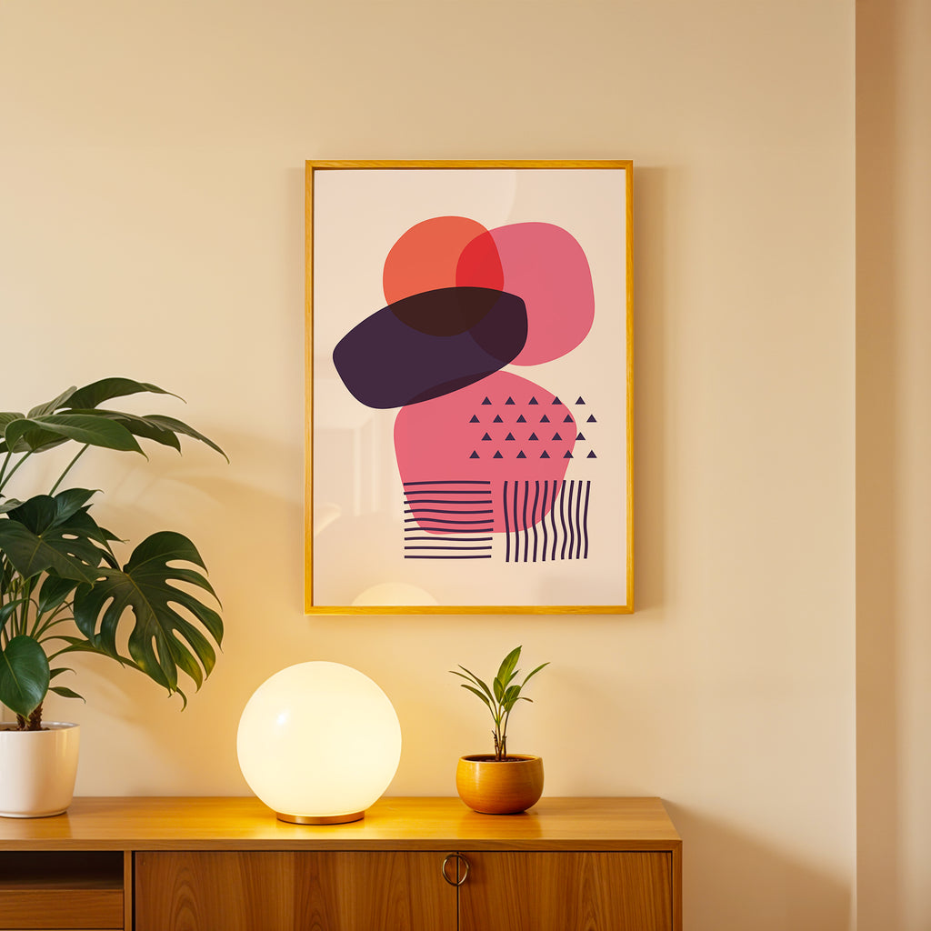 Rose Balance – Abstract Wall Art Frame (AB44)