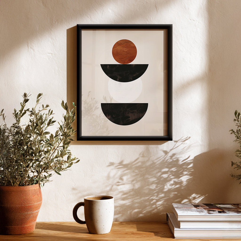 Stacked Balance – Abstract Wall Art Frame (AB46)