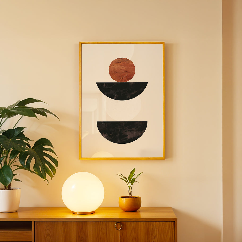 Stacked Balance – Abstract Wall Art Frame (AB46)