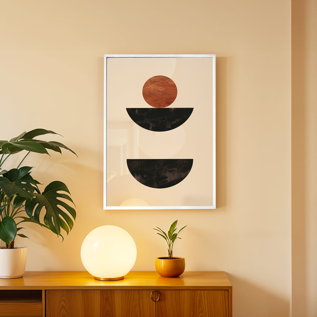 Stacked Balance – Abstract Wall Art Frame (AB46)