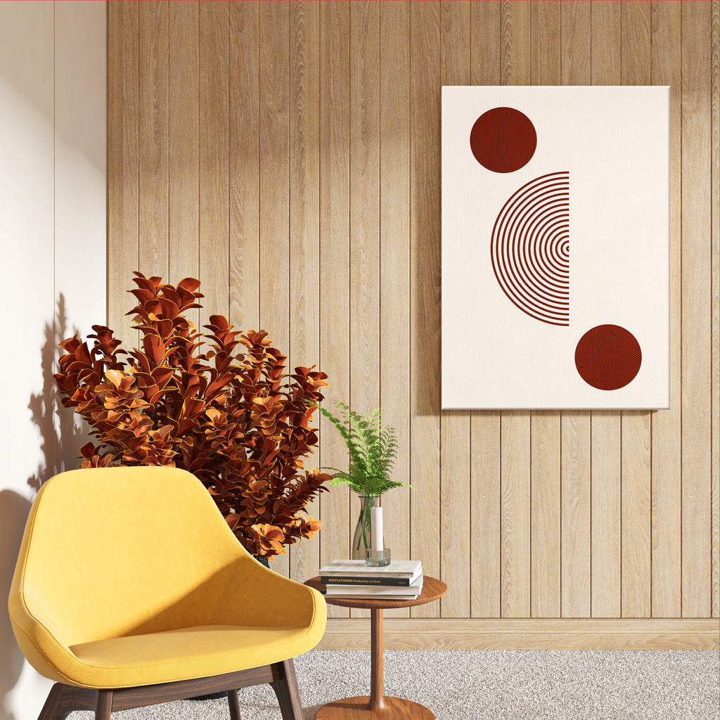 Clean Lines & Circles Abstract Wall Decor (AB49)