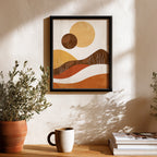 Earth Wave Abstract Wall Art (AB50)