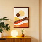 Earth Wave Abstract Wall Art (AB50)