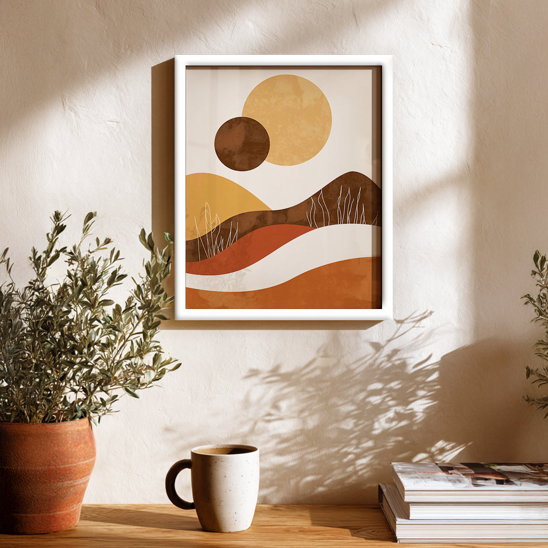 Earth Wave Abstract Wall Art (AB50)
