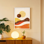 Earth Wave Abstract Wall Art (AB50)