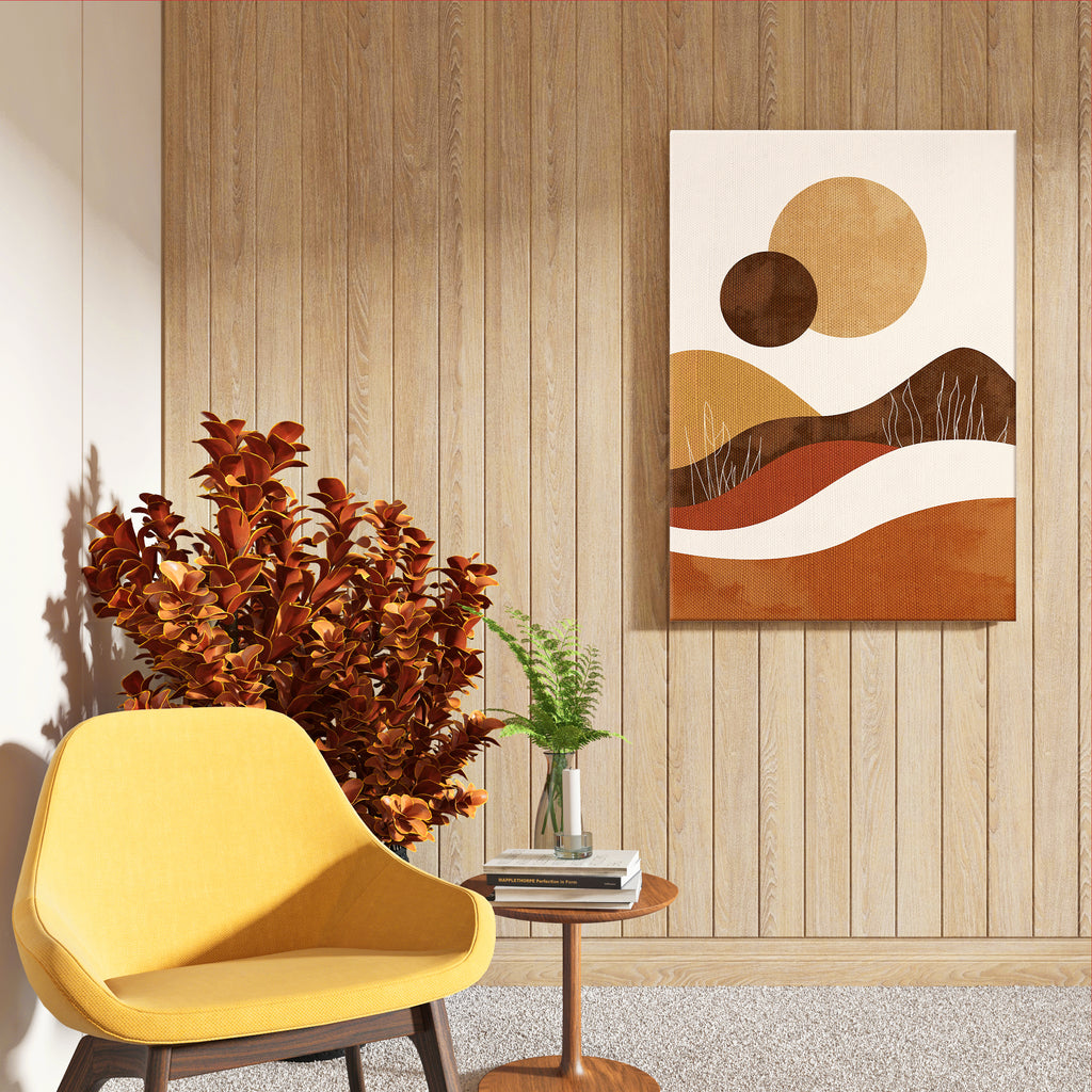 Earth Wave Abstract Wall Art (AB50)