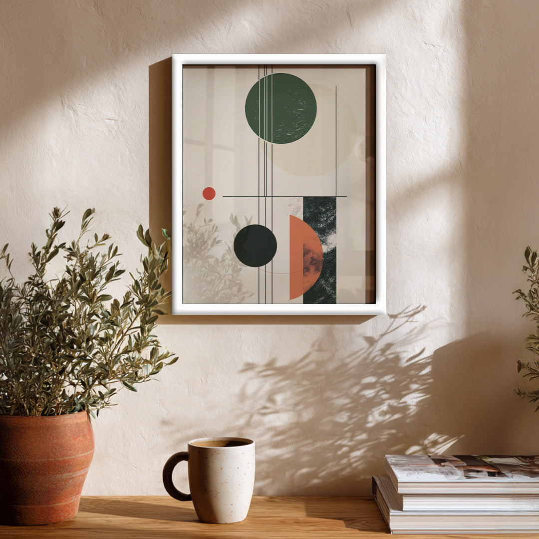 Minimal Circles Abstract Wall Art (AB53)