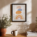 Pastel Layers Abstract Wall Art (AB56)