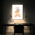 Pastel Layers Abstract Wall Art (AB56)