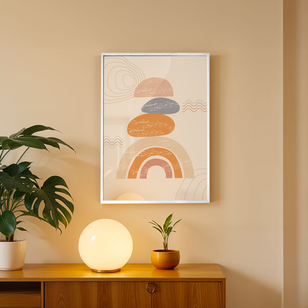 Pastel Layers Abstract Wall Art (AB56)