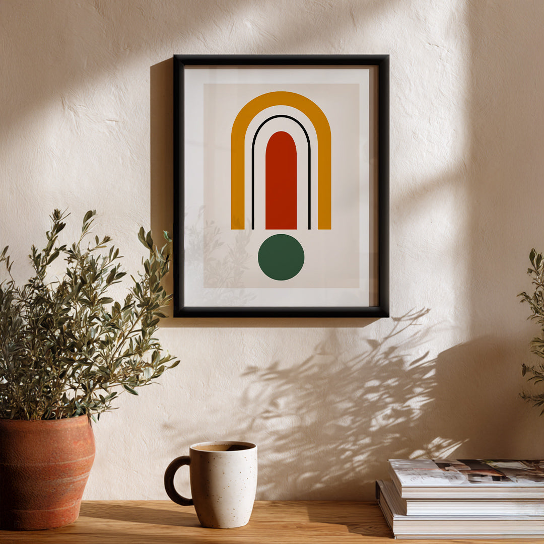 Warm Archway Abstract Wall Art (AB59)
