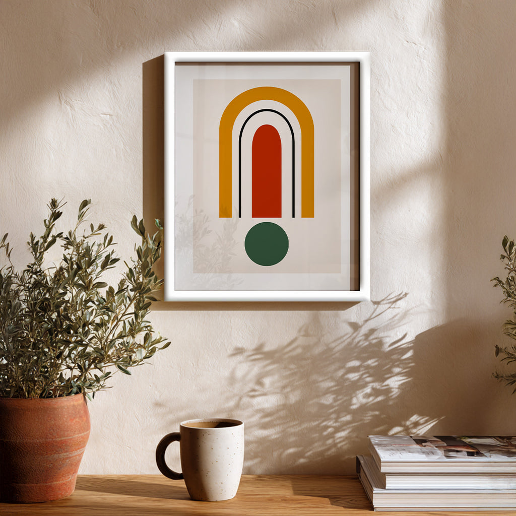 Warm Archway Abstract Wall Art (AB59)