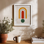 Warm Archway Abstract Wall Art (AB59)