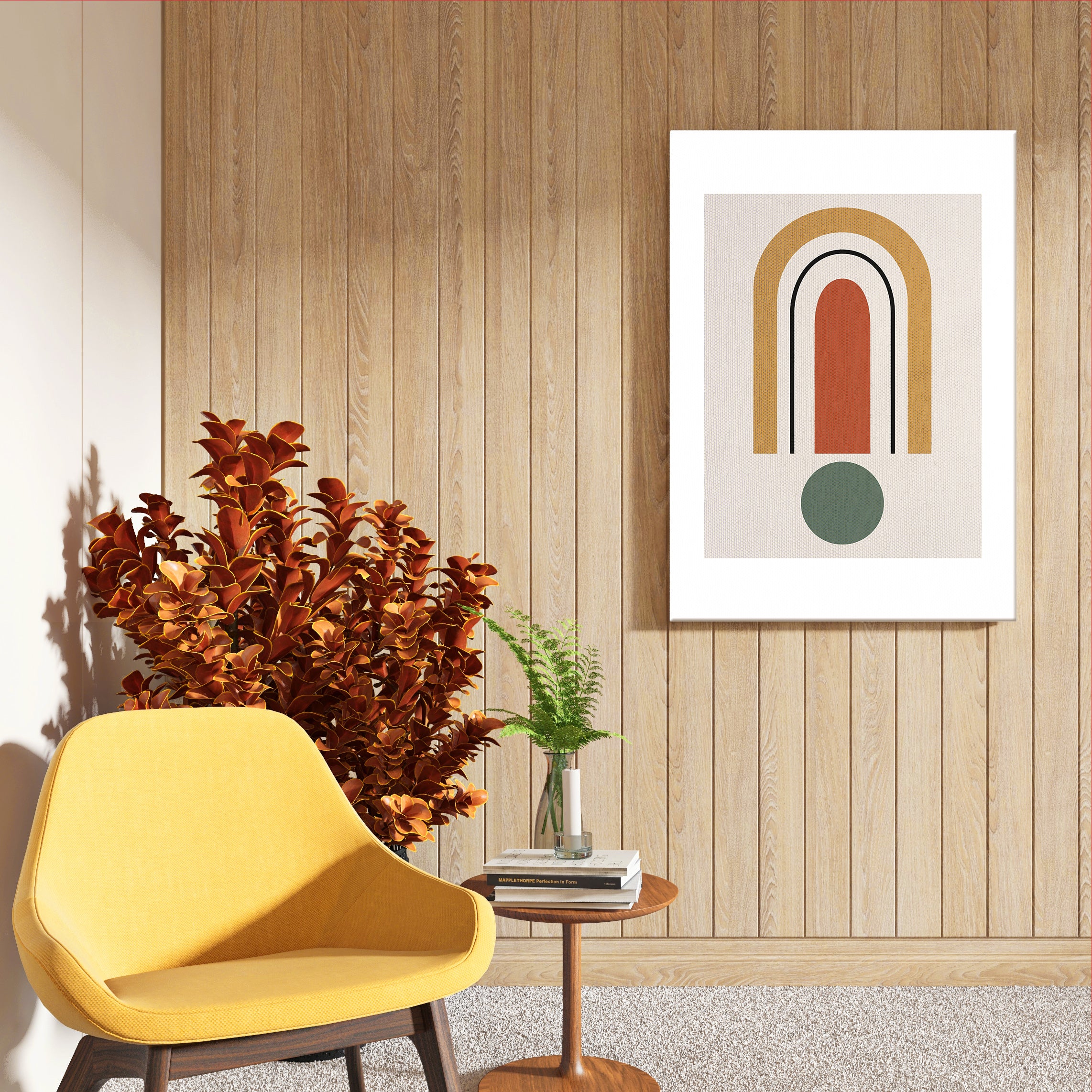 Warm Archway Abstract Wall Art (AB59)