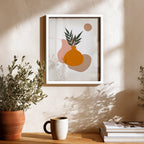 Soft Tropical Abstract Art Frame (AB6)