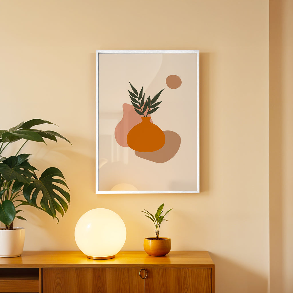Soft Tropical Abstract Art Frame (AB6)