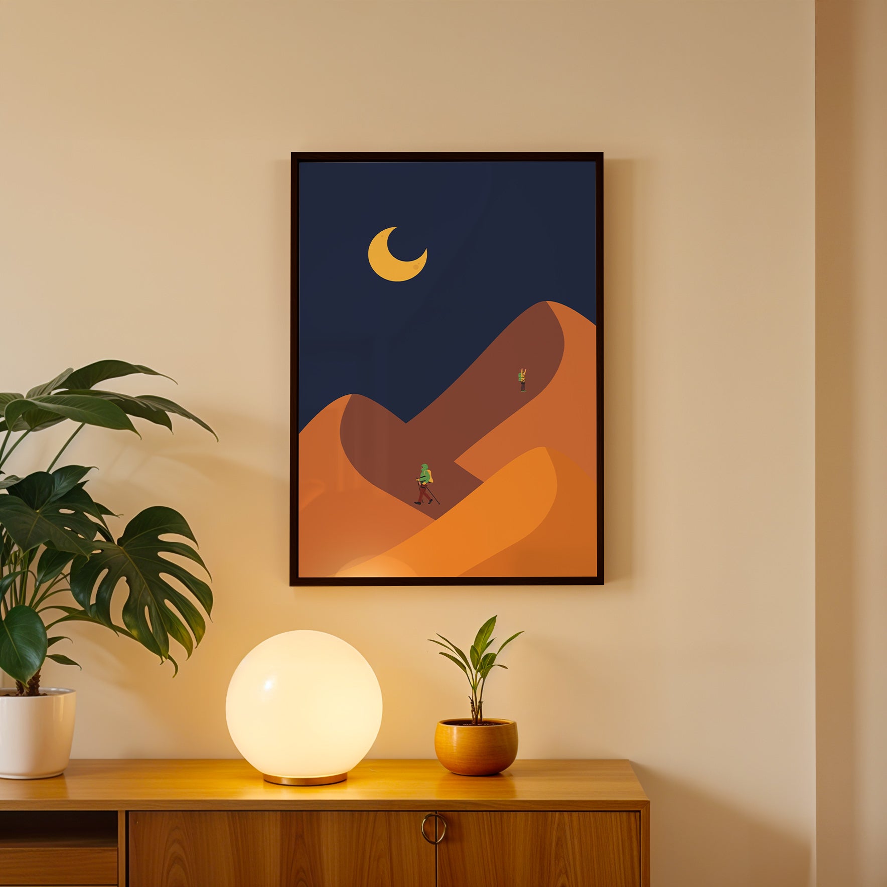 Midnight Horizon Abstract Wall Ar (AB64)