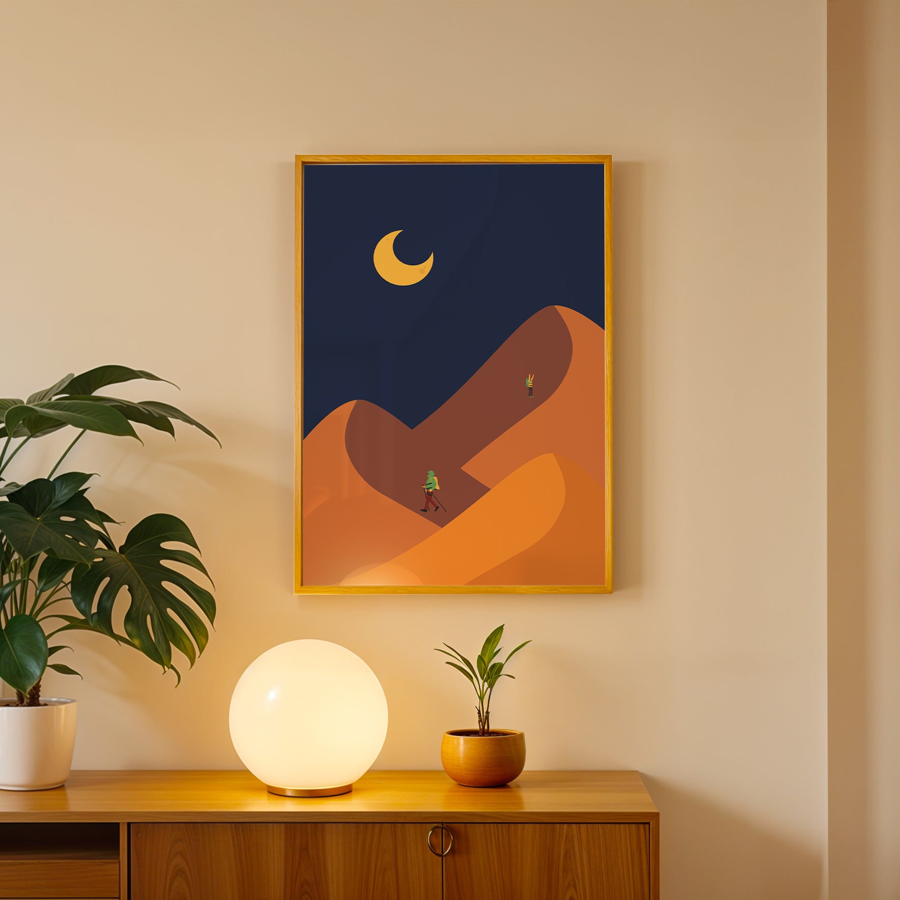 Midnight Horizon Abstract Wall Ar (AB64)